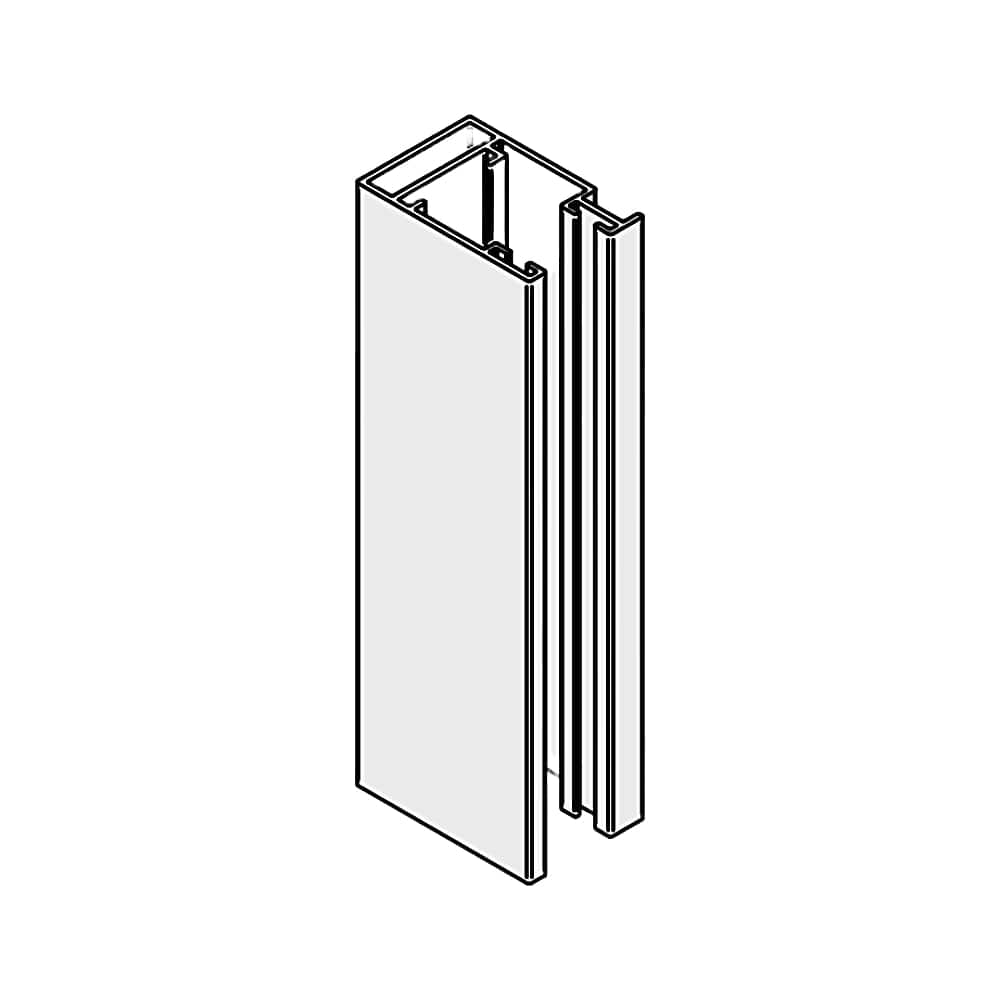 Portos Raffstore Weiß / 100cm Portos Raffstore Alu Führungsschiene F-FBR-050