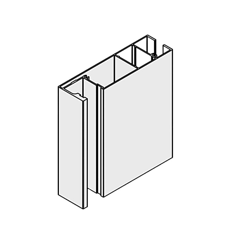 Portos Raffstore Weiß / 100cm Portos Raffstore Alu Führungsschiene FBR-030