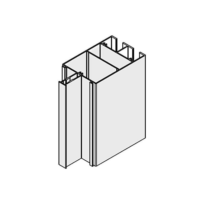 Portos Raffstore Weiß / 100cm Portos Raffstore Alu Führungsschienenadapter F-FBR-070