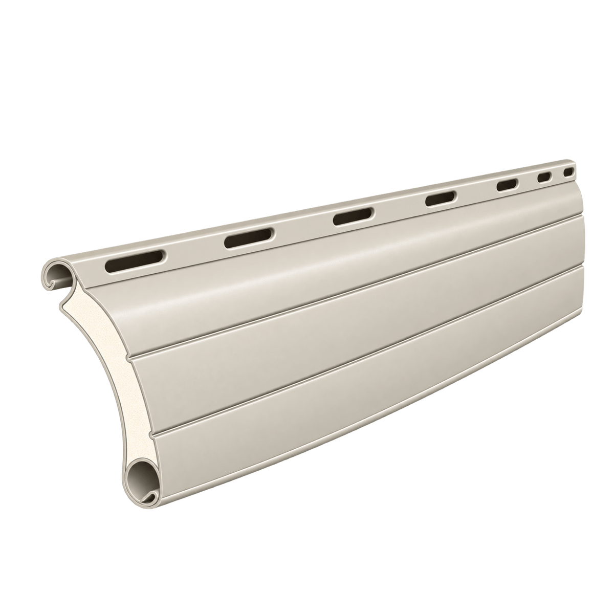 Portos Rolladen Beige (05) / 50cm Portos ALU Rollladenpanzer perforiert PA45