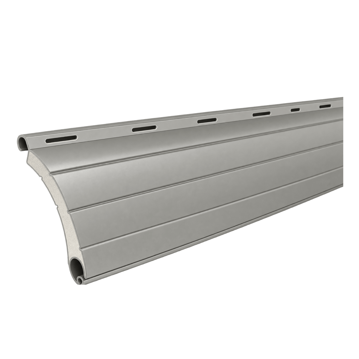 Portos Rolladen Hellgrau (07) / 50cm Portos ALU Rollladenpanzer perforiert PA52