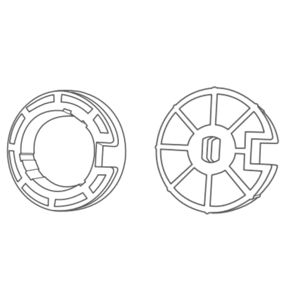 Portos Rolladen Portos Adapterset Ø60 mm für Rundwelle Ø78