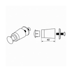 Portos Rolladen Portos Anschlagstopper 40mm für Rolladenendleiste BF-40 MM