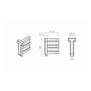 Portos Rolladen Portos Arretierung für Endkappe Endleiste ZLD