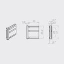 Portos Rolladen Portos Arretierung für Endleiste mit Zylinderschloss ZLD37-ZB