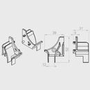 Portos Rolladen Portos Einlauftrichter für Führungsschiene SPDM