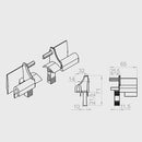 Portos Rolladen Portos Einlauftrichter für Führungsschiene SPP