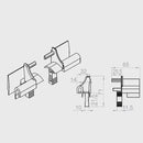 Portos Rolladen Portos Einlauftrichter für Führungsschiene SPP-52