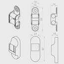 Portos Rolladen Portos Gurtleitrolle mit Doppelleitrolle für 14mm Gurt