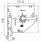 Portos Rolladen Portos Kasten Teilung 180 NPP-110