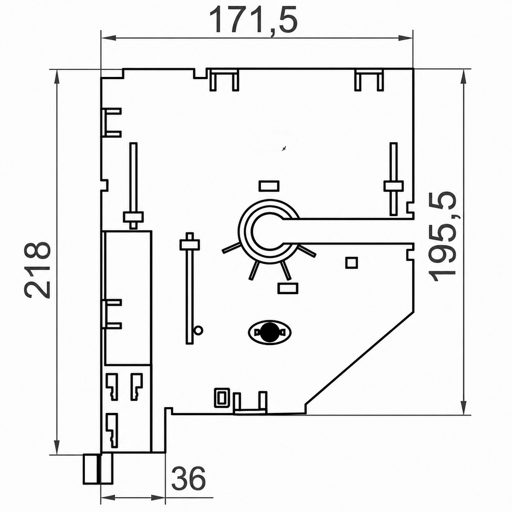 Portos Rolladen Portos Kasten Teilung 220 NPP-120