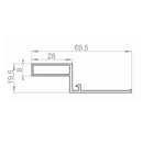 Portos Rolladen Portos Montageprofil für Revisionsklappe K-PM