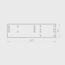 Portos Rolladen Portos Rolladenkasten Seitenhalterung 215mm RKZ66