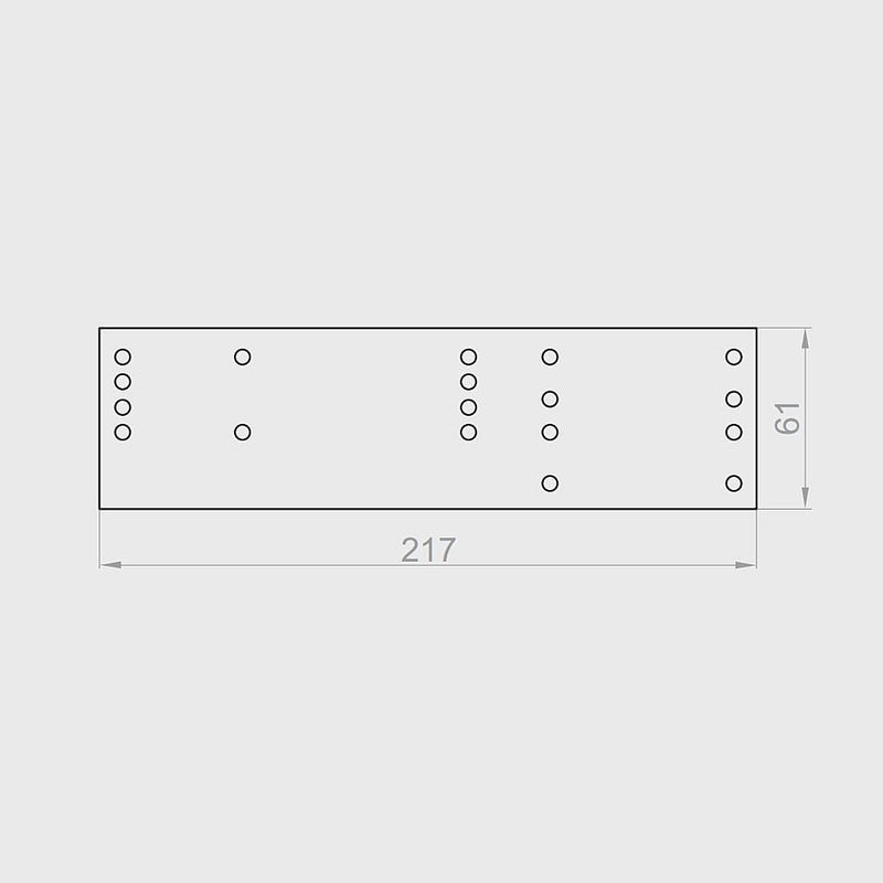 Portos Rolladen Portos Rolladenkasten Seitenhalterung 215mm RKZ66