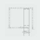 Portos Rolladen Portos Rolladenkasten Seitenhalterung 390mm NPT-150