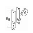 Portos Rolladen Portos Unterputz Gurtwickler 22mm Gurt 6m Aufnahme mit Mauerkasten
