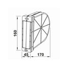 Portos Rolladen Portos Unterputz Gurtwickler 22mm Gurt 6m Aufnahme mit Mauerkasten