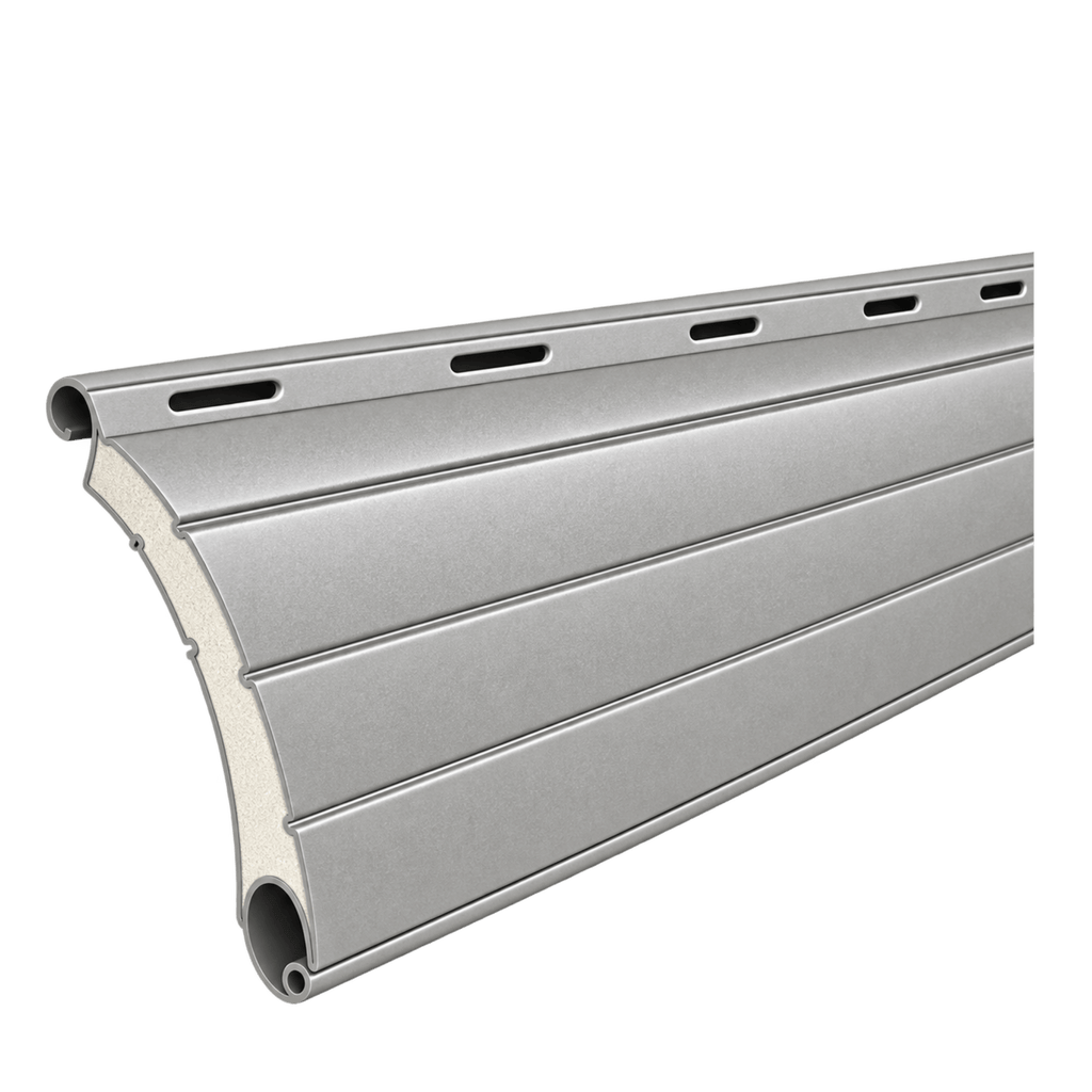 Portos Rolladen Silber (01) / 50cm Portos ALU Rollladenpanzer perforiert PA52