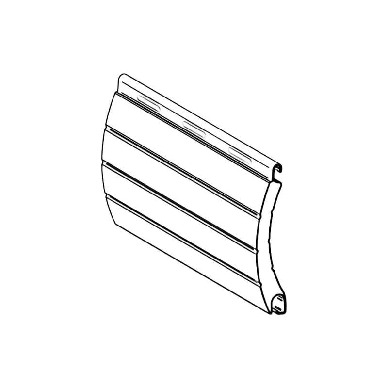 Portos Rolladen Ultraweis / 50cm Portos ALU Rolladenpanzer perforiert PA52