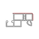 Portos Rolladen Weiss / 100cm Portos Kastenvertiefungsprofil oben NPS-110