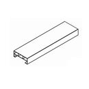 Portos Rolladen Weiß (ähnlich RAL9016) / 100cm Portos Alu Abstandsleiste für Einzelführungsschiene 50/20 D-PP-53