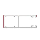 Portos Rolladen Weiß (ähnlich RAL9016) / 100cm Portos ALU Führungsschiene PP-53