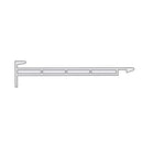 Portos Rolladen Weiß (ähnlich RAL9016) / 100cm Portos PVC Adapterprofil für Fensterprofile RN1