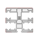 Portos Rolladen Weiß (ähnlich RAL9016) / 100cm Portos PVC Führungsschiene NPR-010