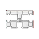 Portos Rolladen Weiß (ähnlich RAL9016) / 100cm Portos PVC Führungsschiene RK-18M