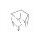 Portos Rolladen Weiss Portos Einlauftrichter für Führungsschiene K-SP-PVC-POL