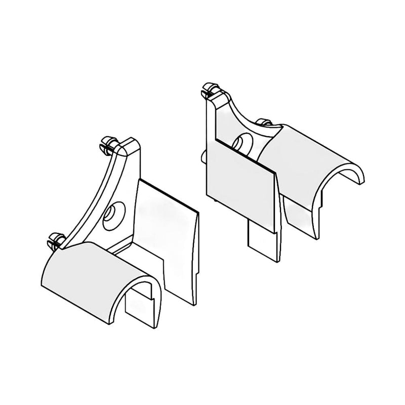 Portos Rolladen Weiss Portos Einlauftrichter für Führungsschiene SPD