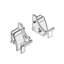 Portos Rolladen Weiss Portos Einlauftrichter für Führungsschiene SPDM