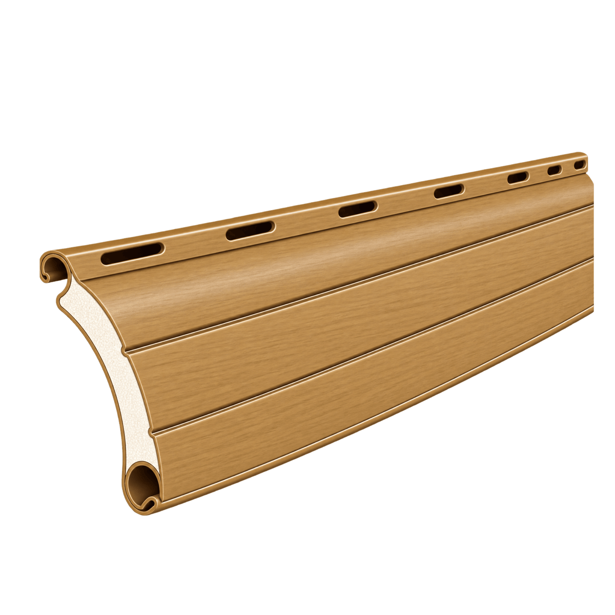 Portos Rolladen Windester (54) / 50cm Portos ALU Rollladenpanzer perforiert PA39