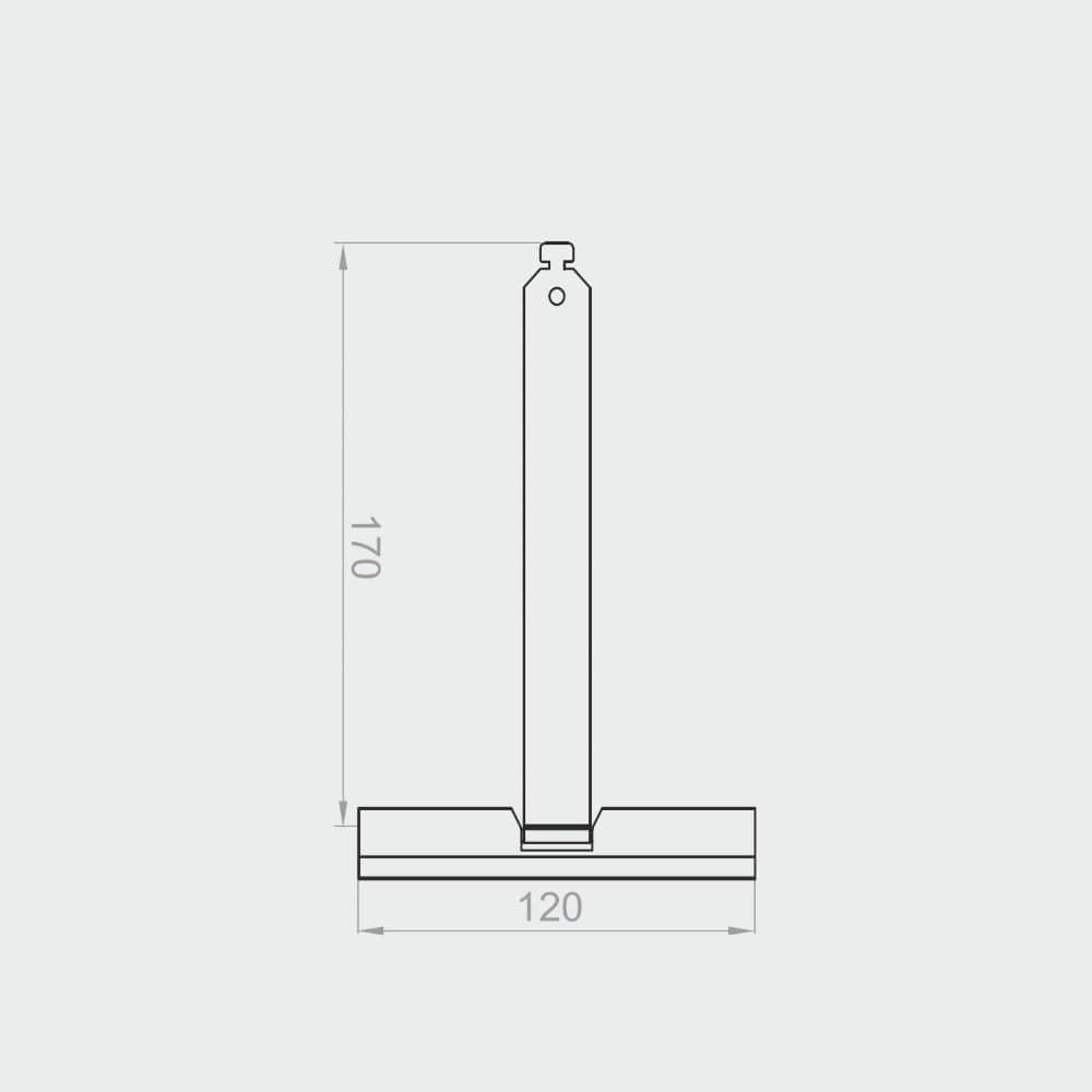 Portos Rollladen Portos Aufhängefeder Stahl 170S/120mm zum Einhängen