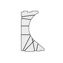 Portos Rollladen Portos TP1000K Styroporeinsatz für Seitenblende 250 NPW-170