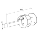 Portos Rollladen Portos Wellenbolzen SW 70 für Abrollsicherung BR-HI-OBS 70