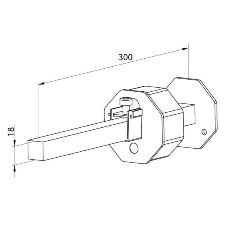 Portos Rollladen Portos Wellenbolzen SW 70 für Abrollsicherung BR-HI-OBS 70