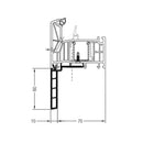 Rehau Fenster Rehau Fensterbankanschlussprofil Sohlbankprofil 60/10 1560065