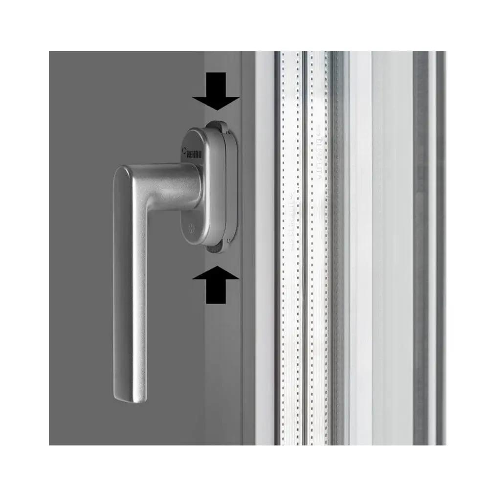Rehau Fenster Rehau Fenstergriff Linea Kisi mit Kindersicherung Stahl Matt