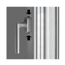 Rehau Fenster Rehau Fenstergriff Linea Kisi mit Kindersicherung Stahl Matt