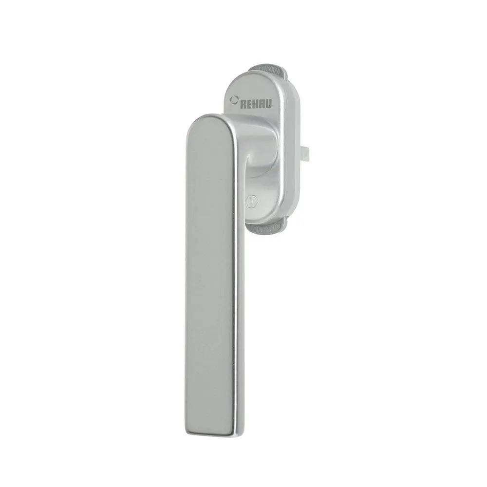 Rehau Fenster Rehau Fenstergriff Linea mit Kindersicherung Silber