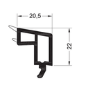 Rehau Fenster Rehau PVC Glasleiste 538520