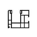 Rehau Rolladen Weiss / 100cm Rehau PVC-Einzelführungsschiene 1620818