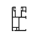 Rehau Rolladen Weiss / 100cm Rehau PVC-Führungsschiene 1617049