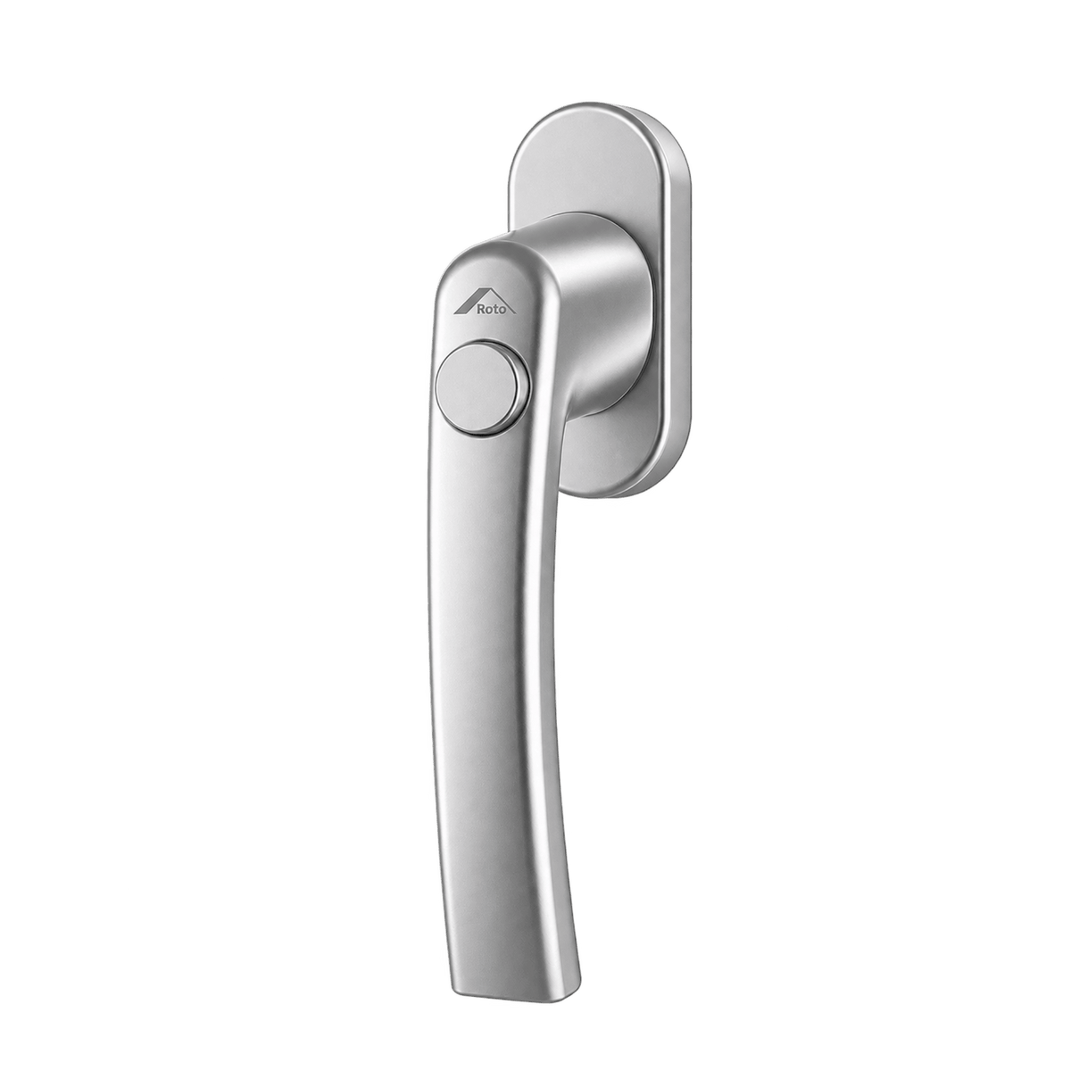 Roto Fenster Roto Fenstergriff RotoLine mit Druckknopf Silber 228140
