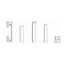 Roto Fenster Roto NX P Abdeckkappen für Kunststofffenster 5teiliges Set