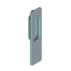 Roto Fenster Roto Patio Lift Griffmuschel Eckig Bautiefe 11mm Schwarz Matt 635155