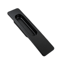 Roto Fenster Roto Patio Lift Griffmuschel Eckig Bautiefe 11mm Schwarz Matt 635155