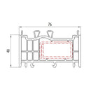 Salamander Fenster Salamander Blendrahmen Verbreiterung 76/40 416167
