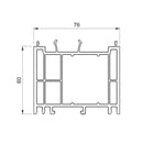 Salamander Fenster Salamander Blendrahmen Verbreiterung 76/60 416170